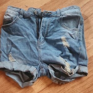 Denim Distressed Women Shorts